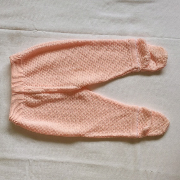 vintage embroidered knit sweater matching outfit set 6-9 months baby girl - Picture 14 of 15